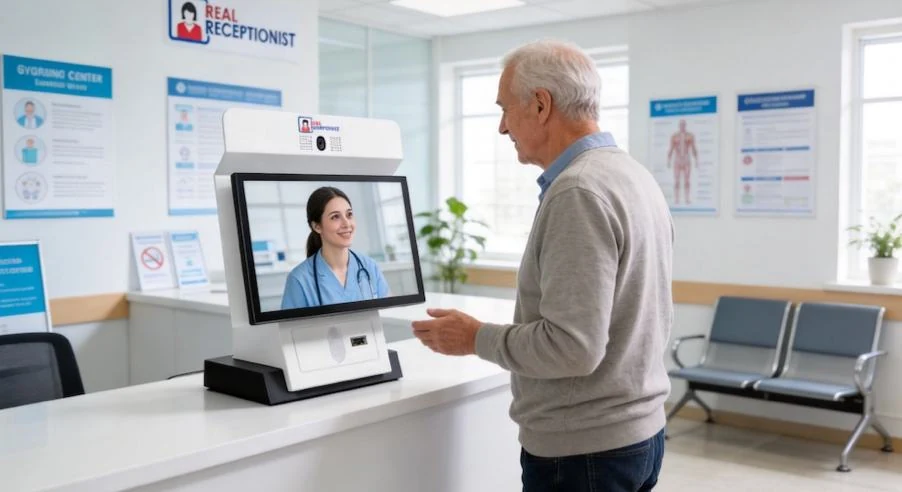 Digitale receptie in een zorginstelling
