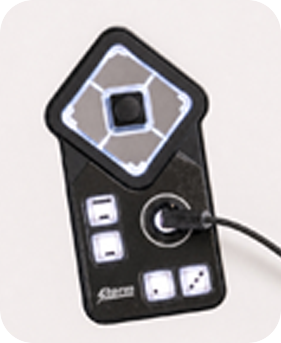 Illuminated navigation paths with tactile buttons