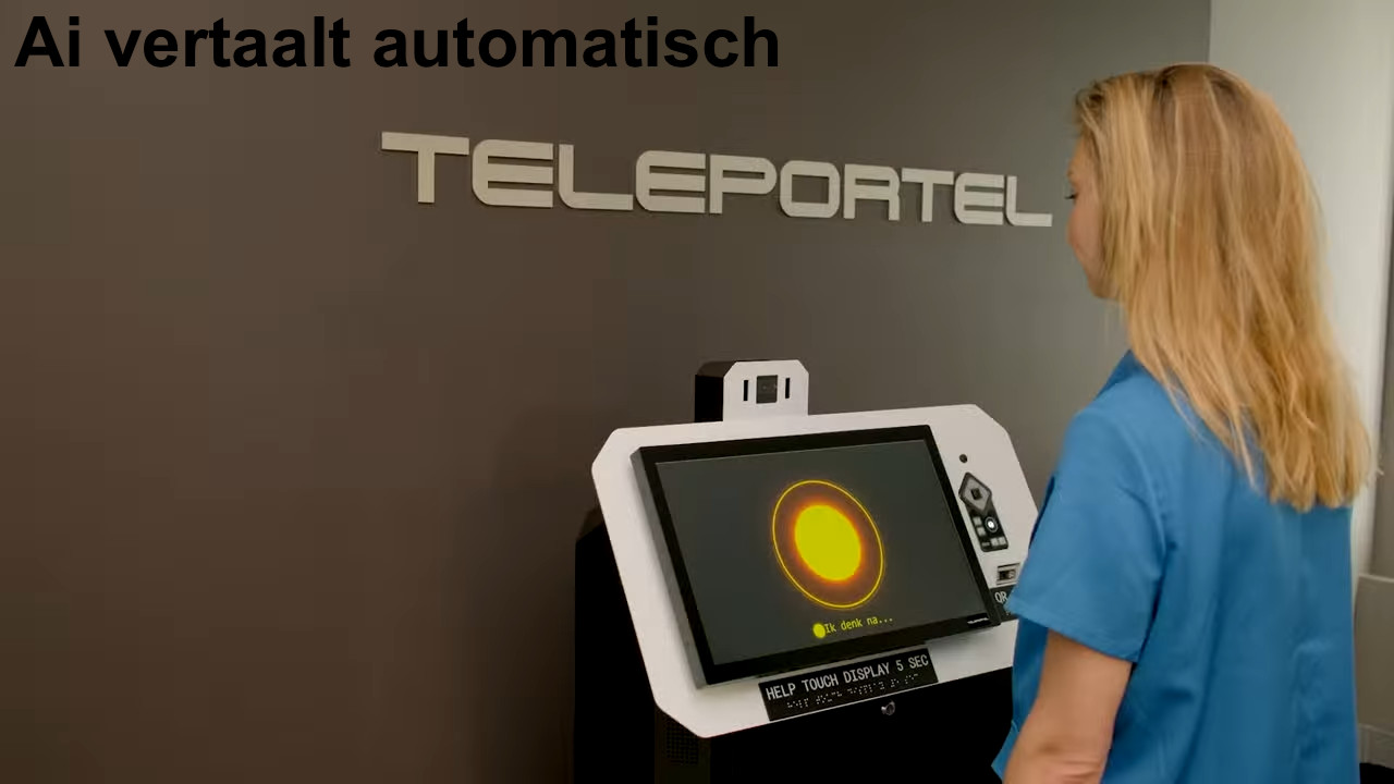 De Teleportel A.I. Receptionist vertaalt automatisch naar de taal van de gast en communiceert op deze manier - in tientallen talen - met àlle bezoekers.