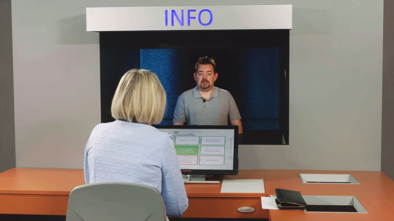 3D Service Kiosk | Life-Size Remote Agent & Digital Transactions | Service and Sales Points | Live Video Kiosks