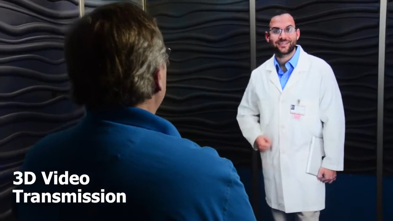 Life-Size 3D Holographic Telepresence for Virtual Doctors & Digital Receptionists | Teleportel Europe