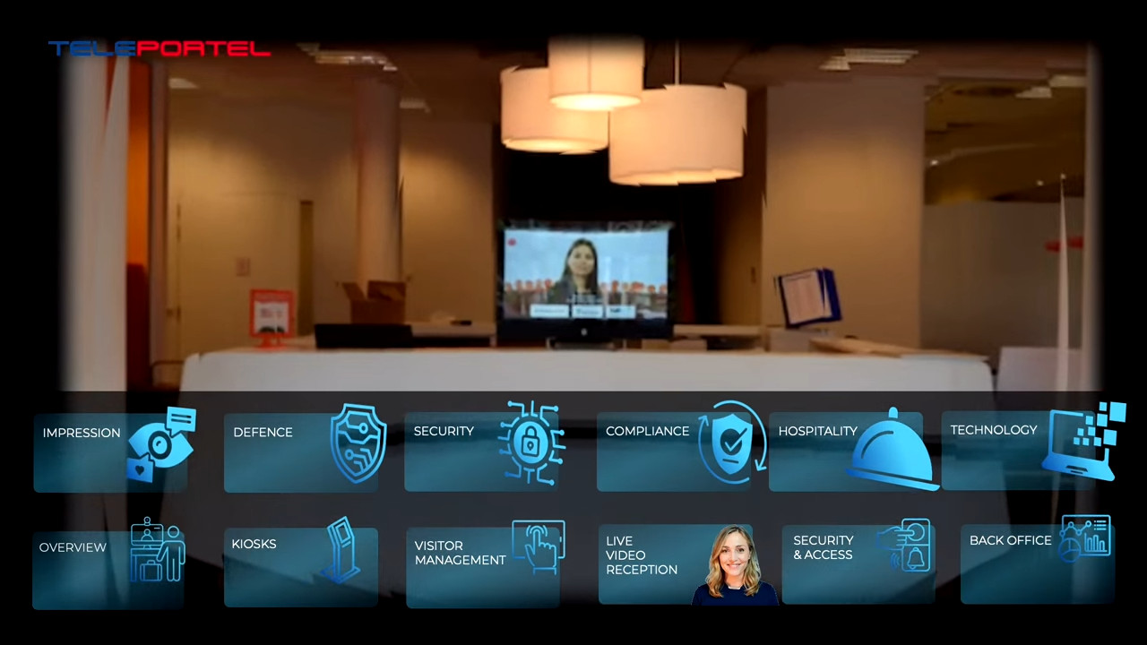 Slimme Receptiekiosk | Bezoekersregistratie & Receptioniste op Afstand