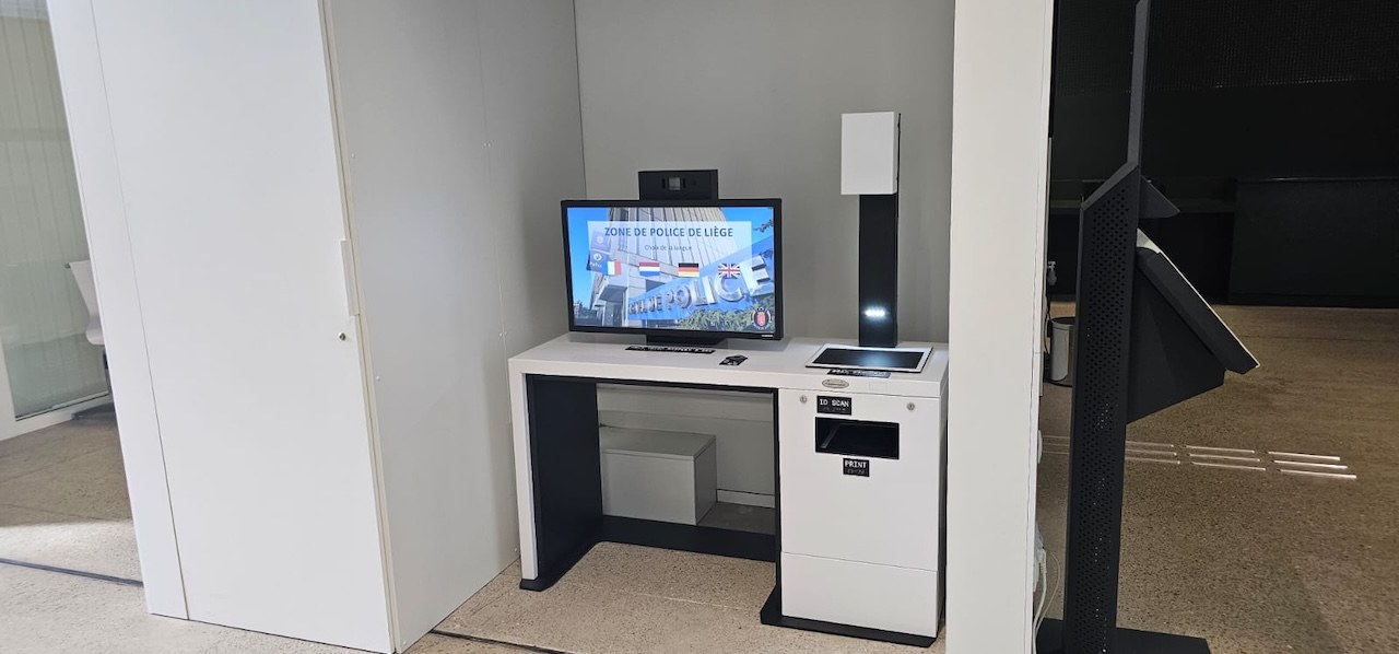 Kiosk borne police liege