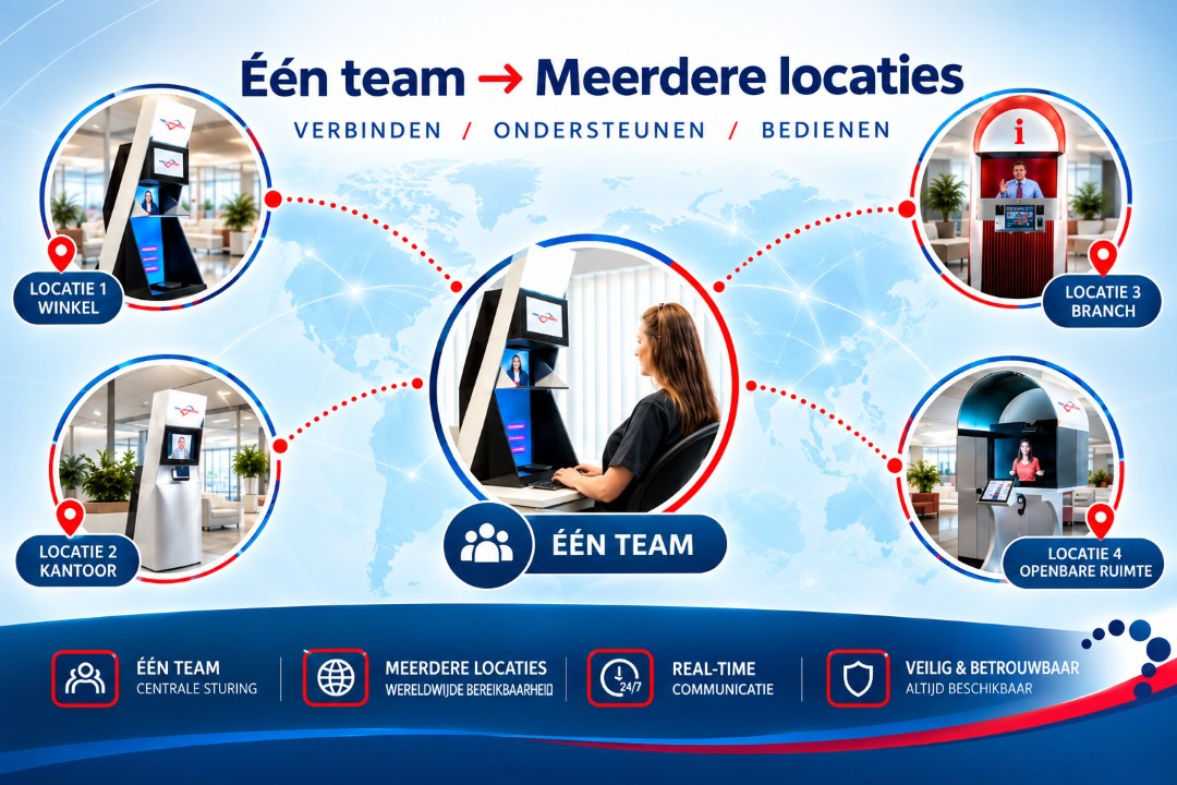 Eén team, meerdere locaties, overal dezelfde professionele ontvangst