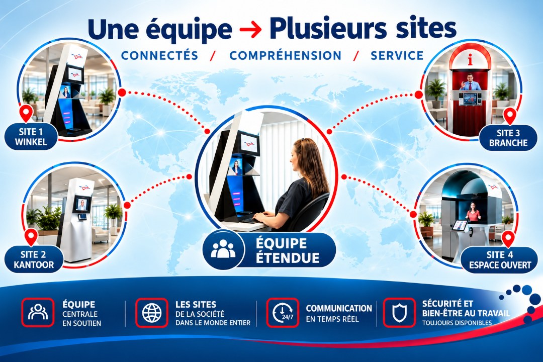 Une équipe, plusieurs sites, partout le même accueil professionnel